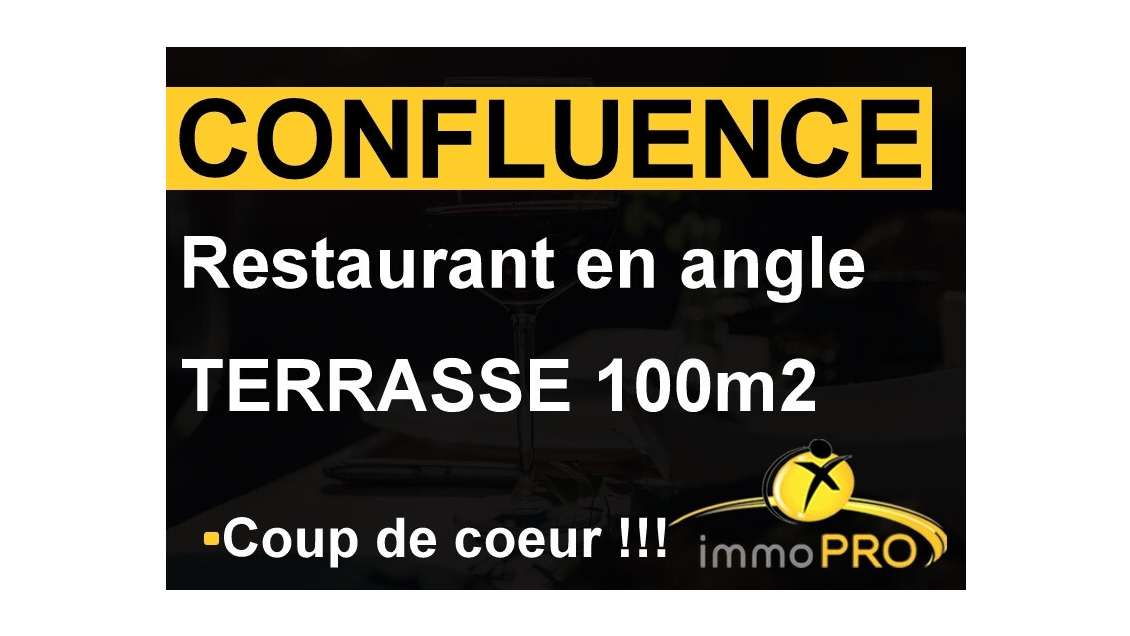 Vente superbe restaurant Lyon Confluence empl N°1