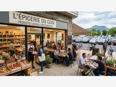 AV épicerie avec restauration du midi en Auvergne