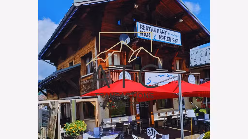 Vente bar restaurant front de neige à Crest Voland