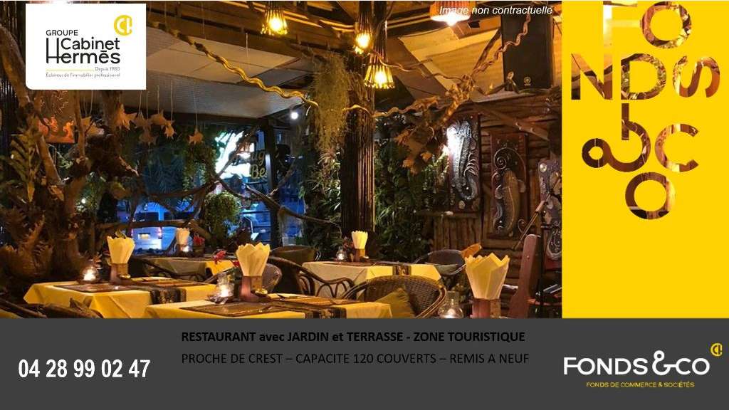 A vendre restaurant rénové proche Crest (Drôme) 