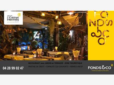 A vendre restaurant rénové proche Crest (Drôme) 