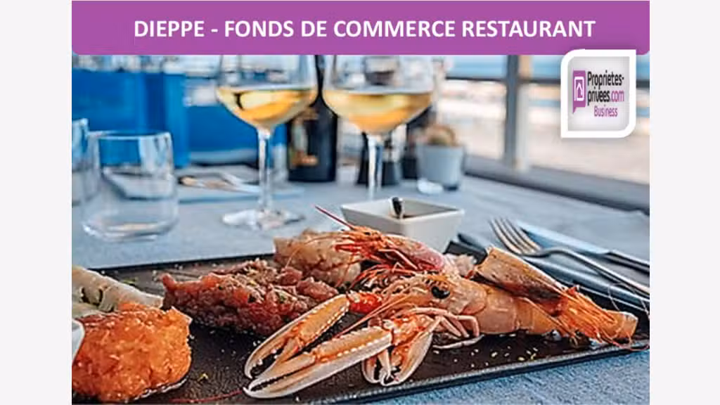 Vente FDC restaurant 30 couverts à Dieppe vue mer