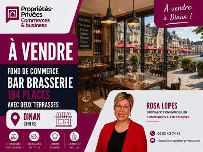 Cède bar brasserie en centre ville dynamique Dinan