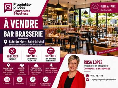 À VENDRE - FONDS DE COMMERCE BAR-BRASSERIE AVEC 