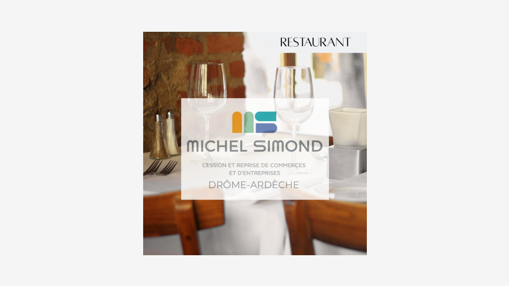 Vente restaurant bistronomique glacier dept Drôme