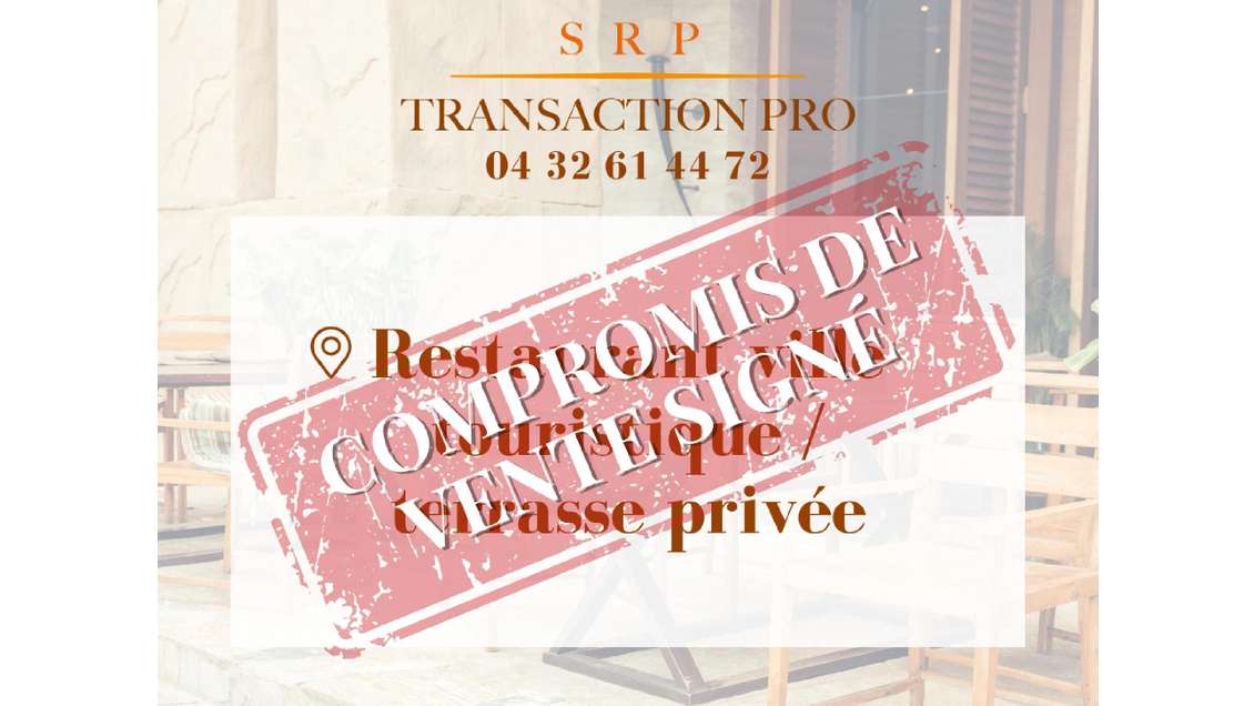 Vente restaurant du midi avec terrasse au Vaucluse