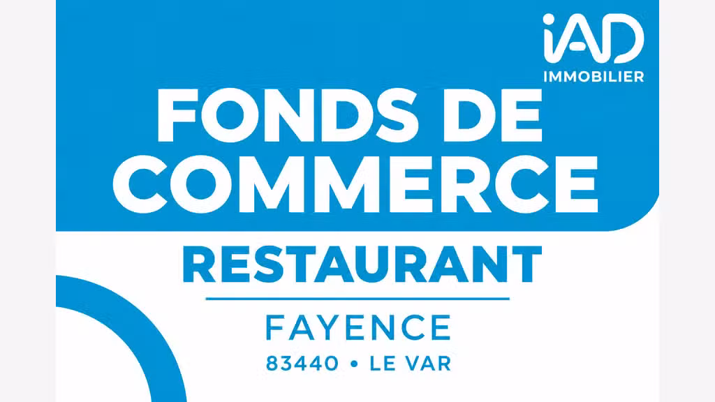Cession FDC restaurant 74m² Fayence empl strat