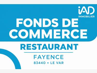 Cession FDC restaurant 74m² Fayence empl strat