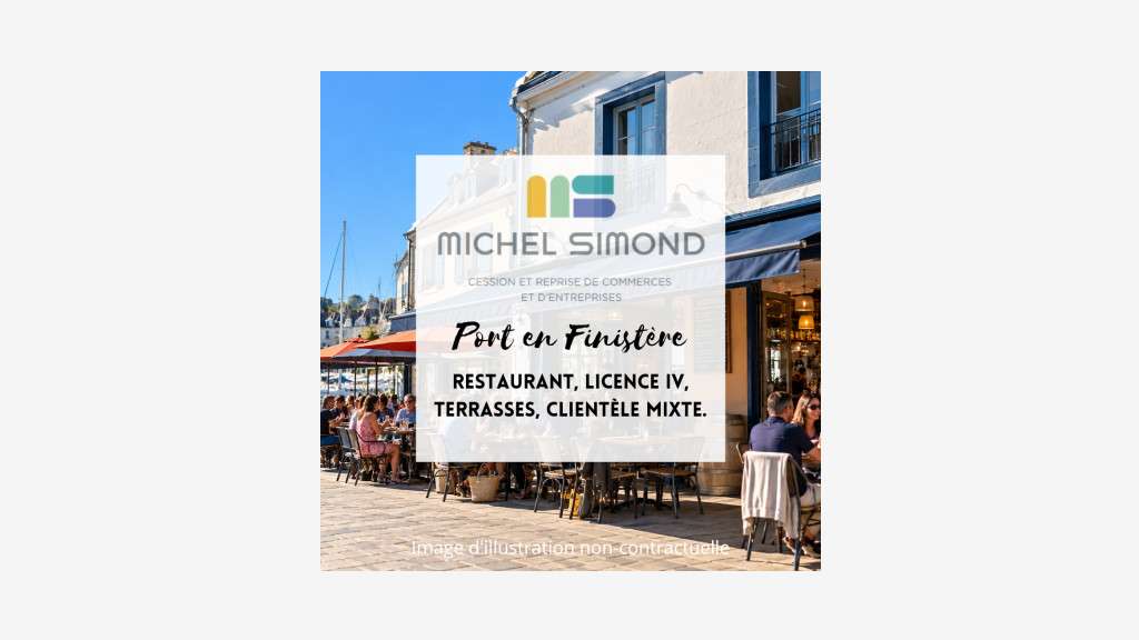 RESTAURANT PROCHE PORT et MER - LICENCE IV -