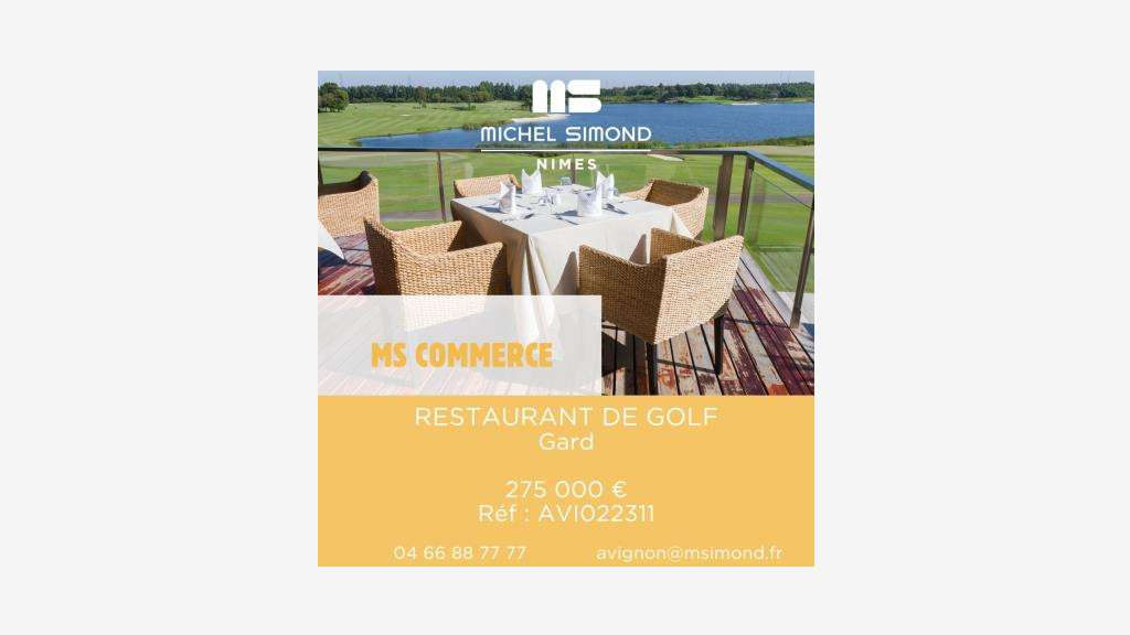 Vente restaurant de golf terrasse dans le Gard