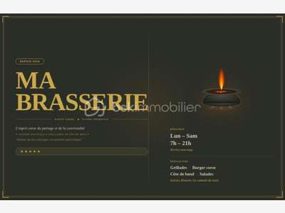 Vente FDC restauration sur la RN 198 en Corse 
