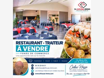 Vente restaurant traiteur parfait état à Gorges