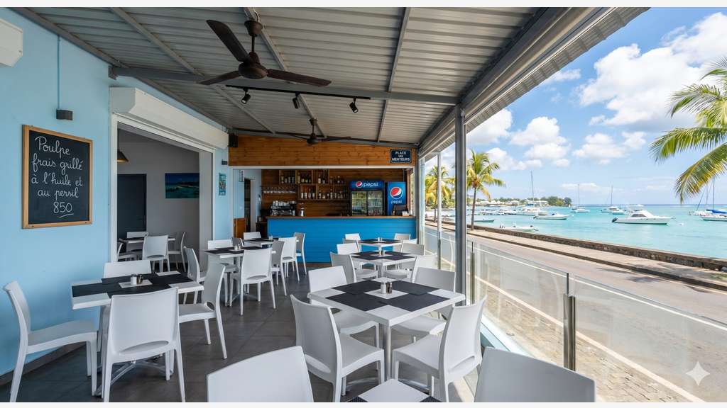 A vendre restaurant en bord de mer à Grand Baie