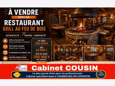 Vente restaurant grill à Cherbourg en Cotentin