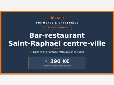 Reprise bar-resto Saint-Raphaël 390k€ CA