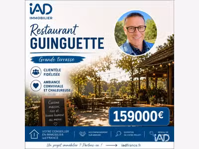 Vente restaurant guinguette proche d'Orange 