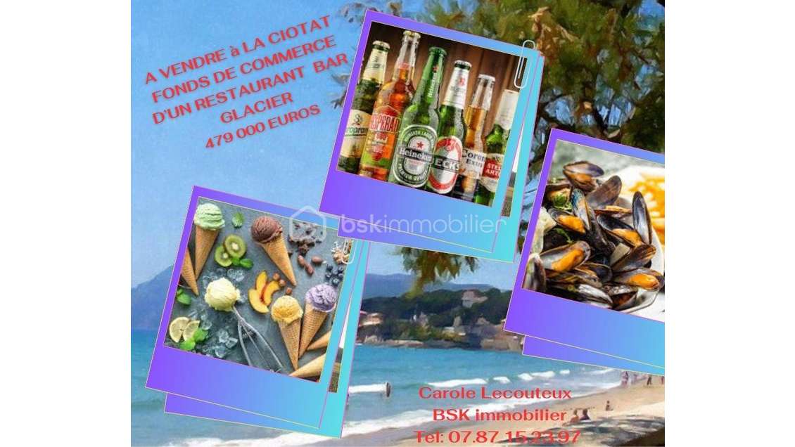 A vendre restaurant bar glacier à la Ciotat