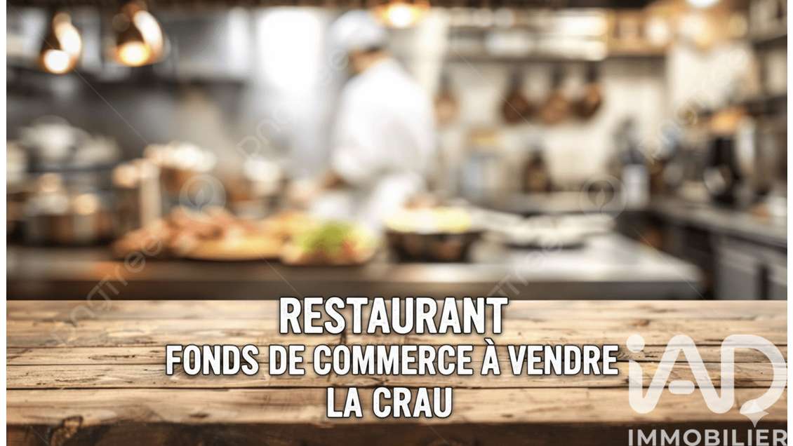Vente restaurant terrasse au coeur de La Crau