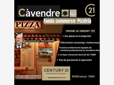 Vente FDC pizzeria village proche du Creusot