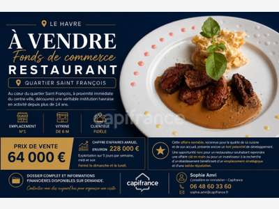 Vente restaurant quartier Saint François le Havre