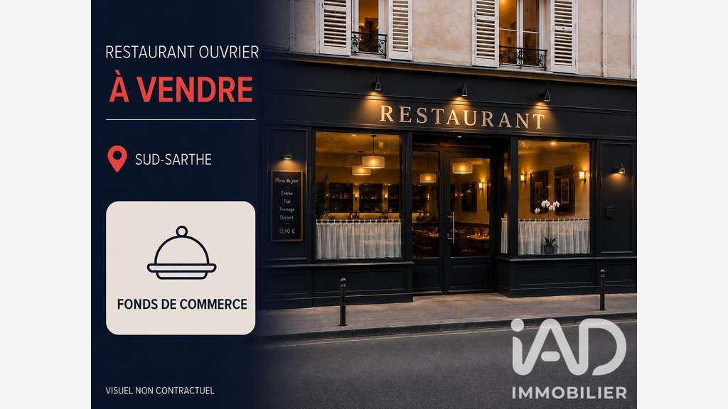 Vente restaurant sur axe passant à Le Lude