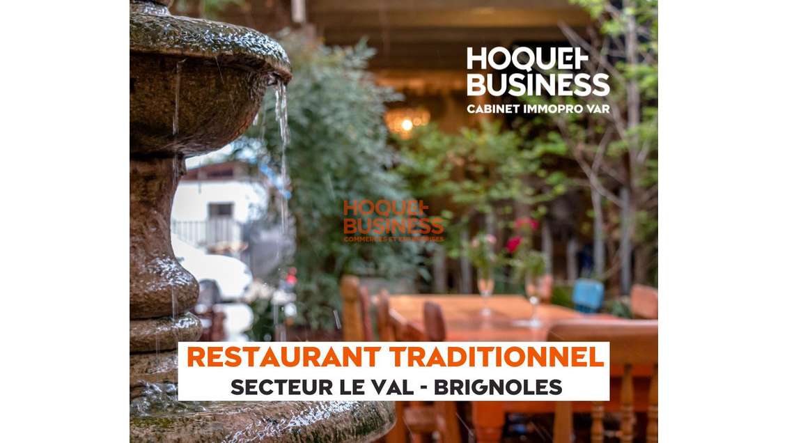 AV restaurant traditionnel en Centre Var