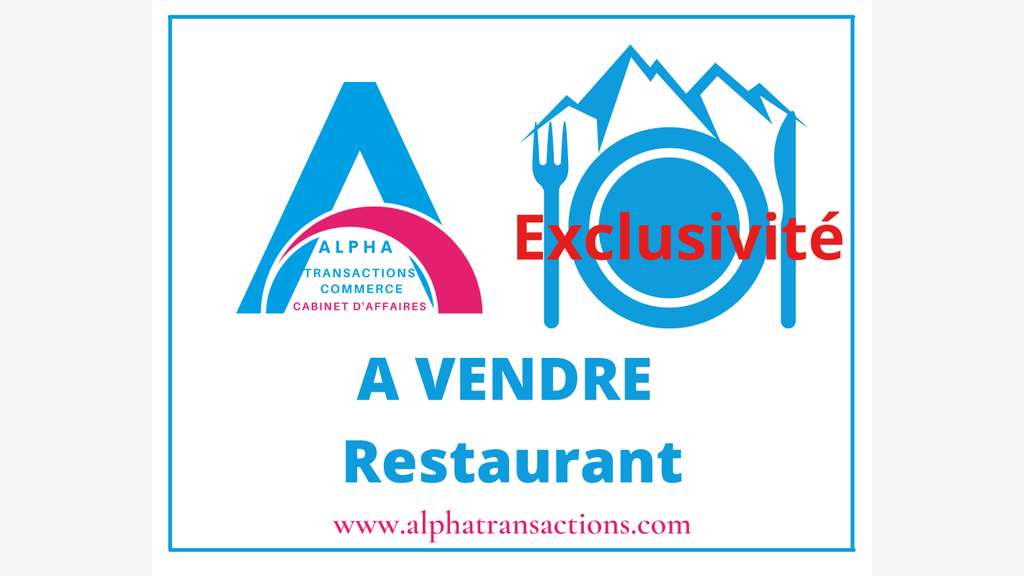 Vente restaurant savoyard terrasse Les Menuires