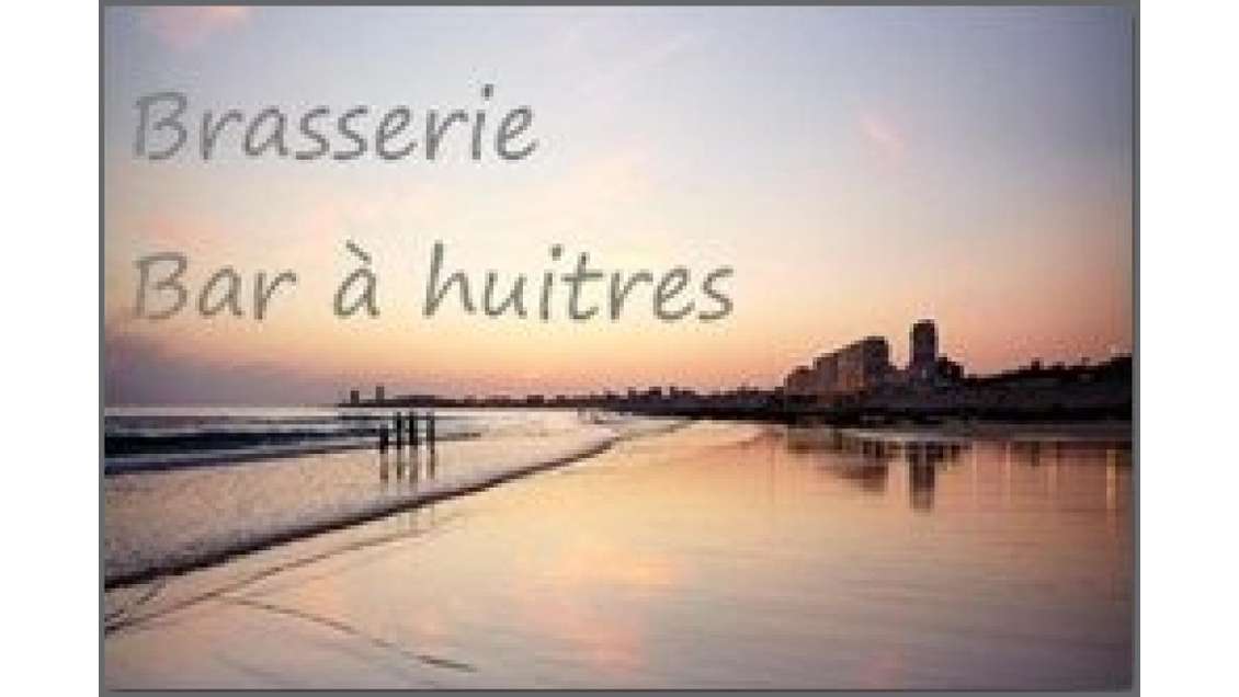 AV brasserie bar à huîtres face la mer aux Sables