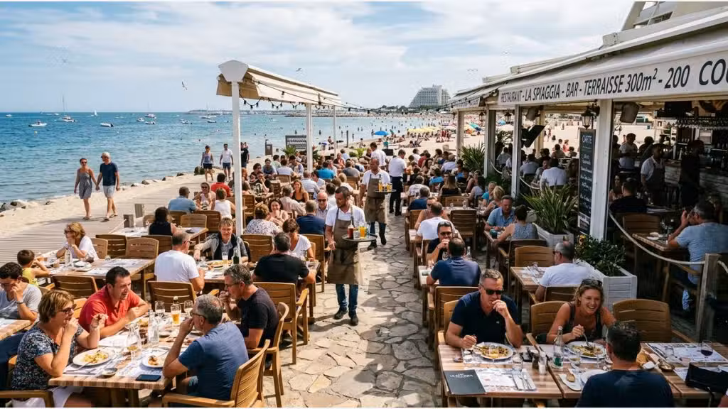 Vente restaurant licence 4 à la Grande Motte