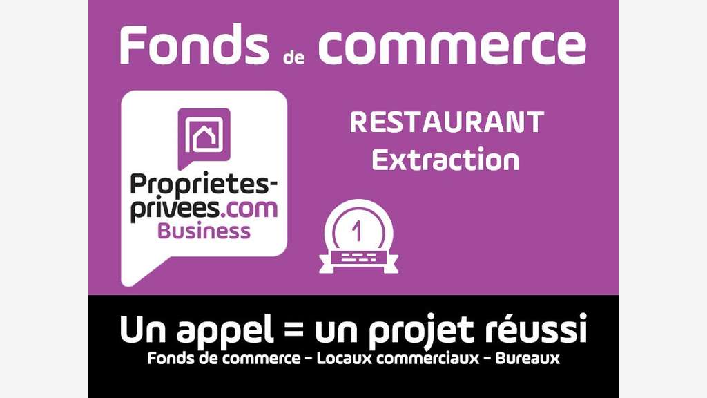 Vente restaurant bar 55 couverts terrasse à Lille