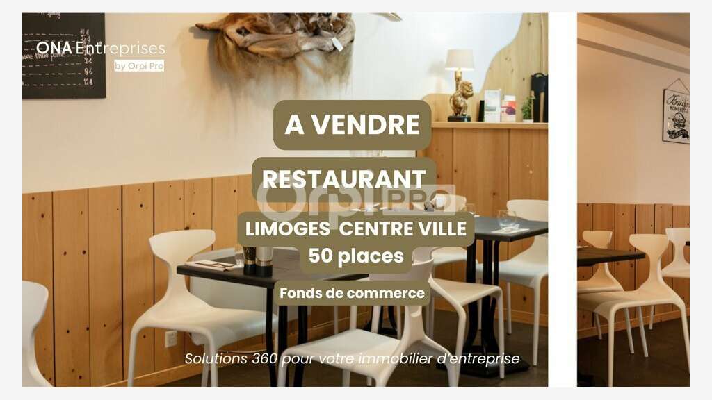 Vente restaurant 50 places à Limoges centre