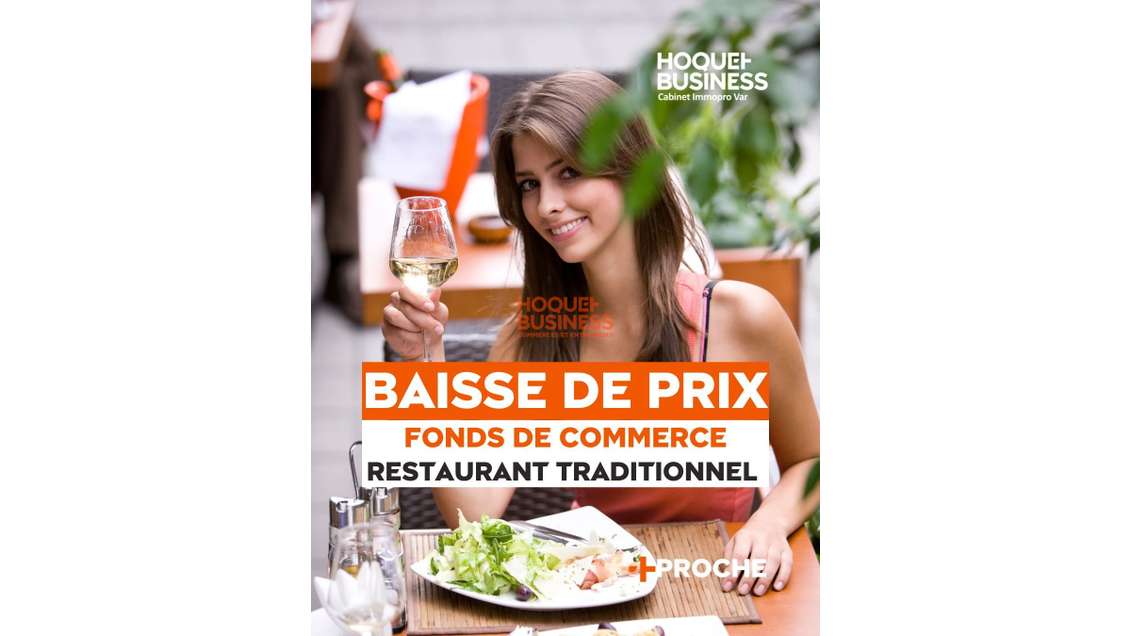 Vente restaurant avec belle terrasse à Lorgues