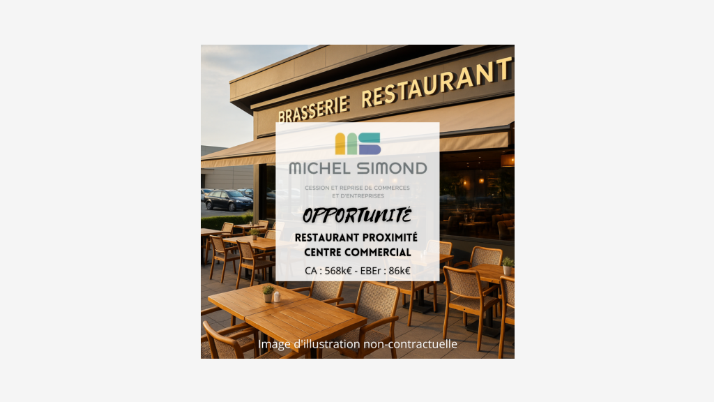 Vente restaurant brasserie zone commerciale 56