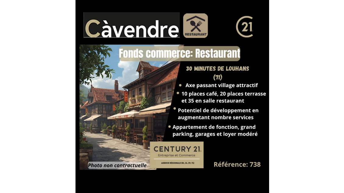 À vendre restaurant traditionnel zone touristique