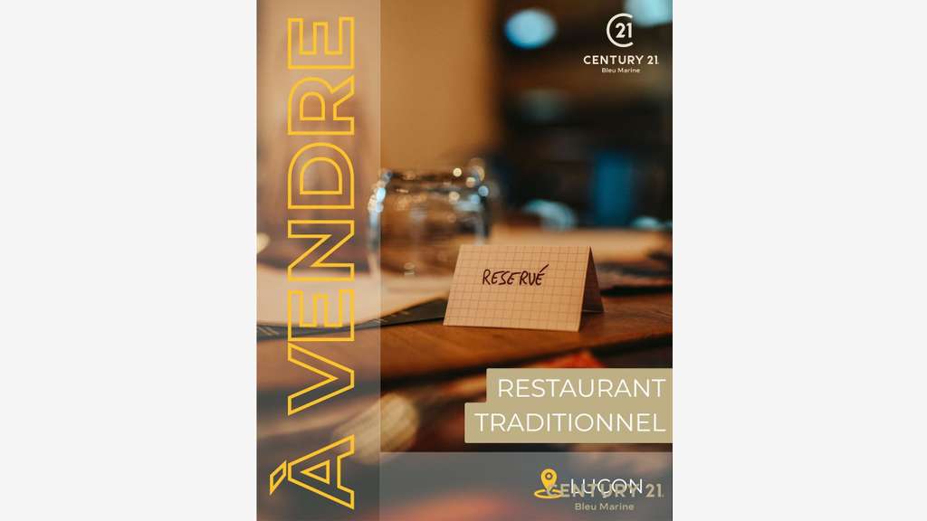 Restaurant de charme à vendre clé en main à Luçon