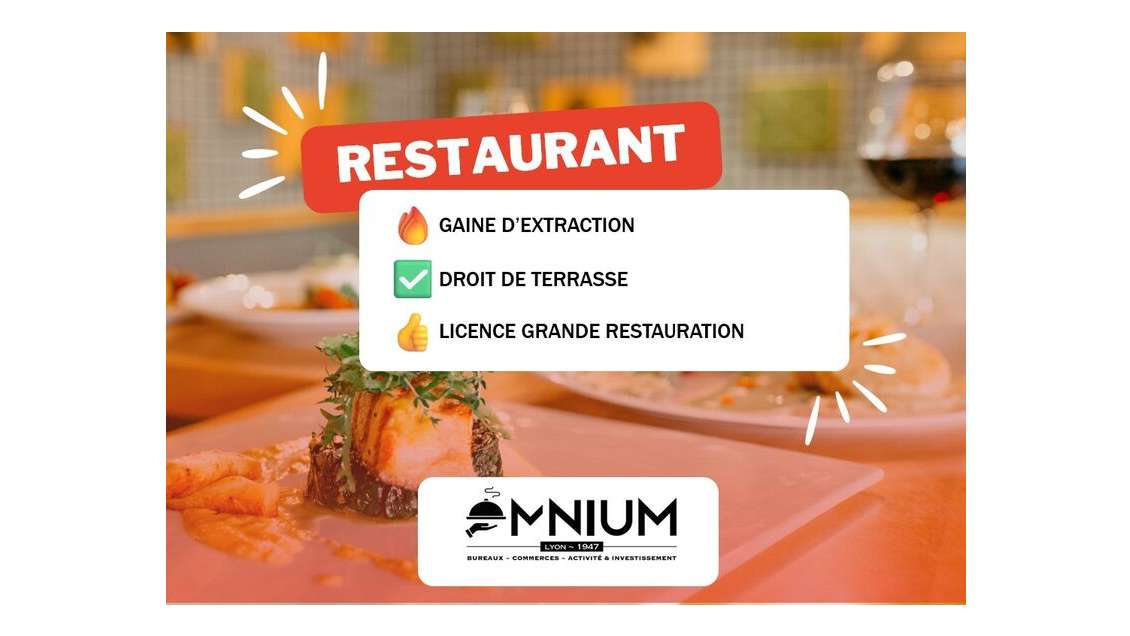 AV restaurant rue historique empl N°1 Lyon 69001