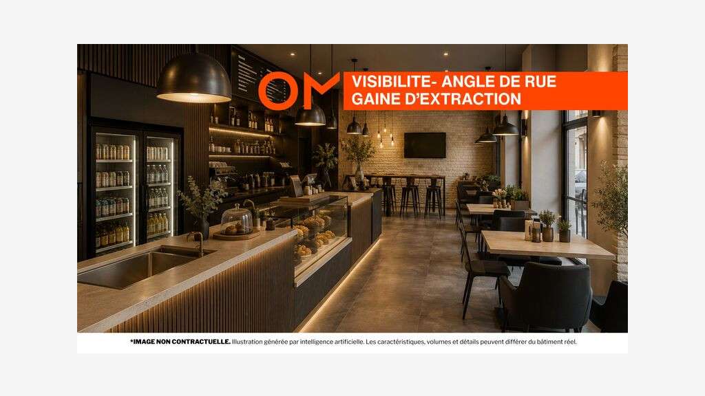 Vente FDC restauration en angle à Lyon Presqu'ile