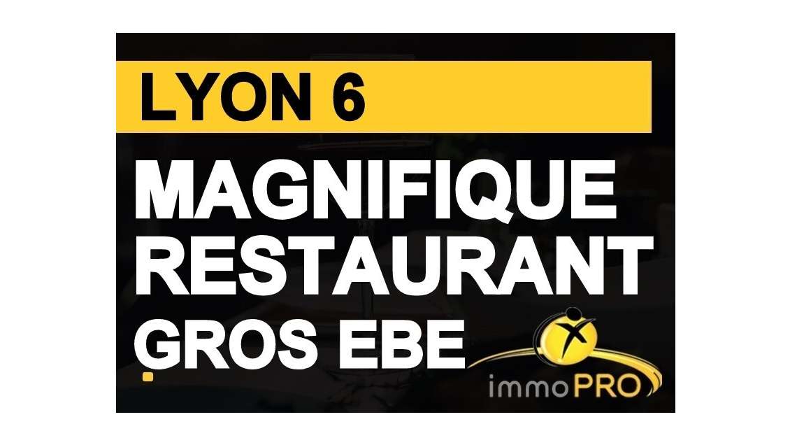A vendre magnifique restaurant  69006
