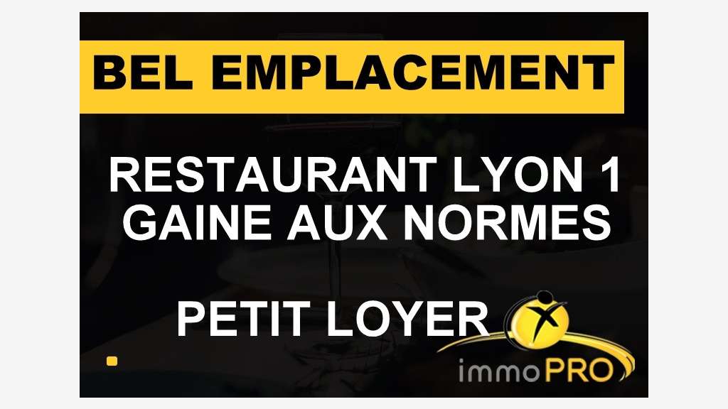 Vente restaurant de charme Lyon 1 bel emplacement