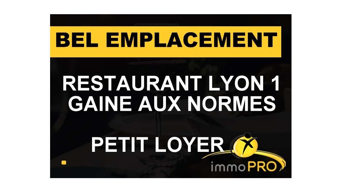 Vente restaurant de charme Lyon 1 bel emplacement