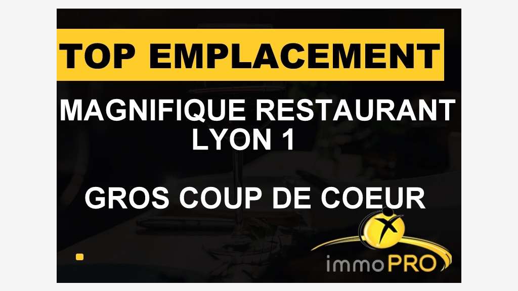 Vente restaurant en centre-ville de Lyon 69001