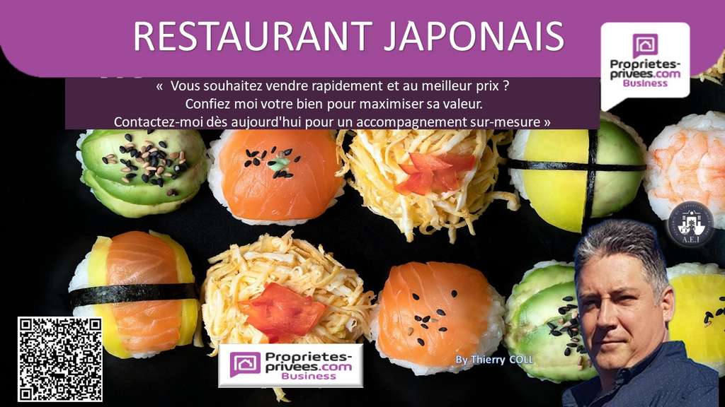 AV restaurant 55 couverts terrasse à Lyon 69007