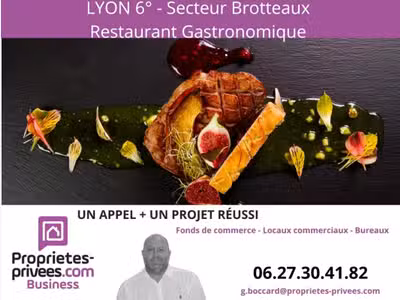 Vente restaurant gastronomique 40 cvts 69006 Lyon