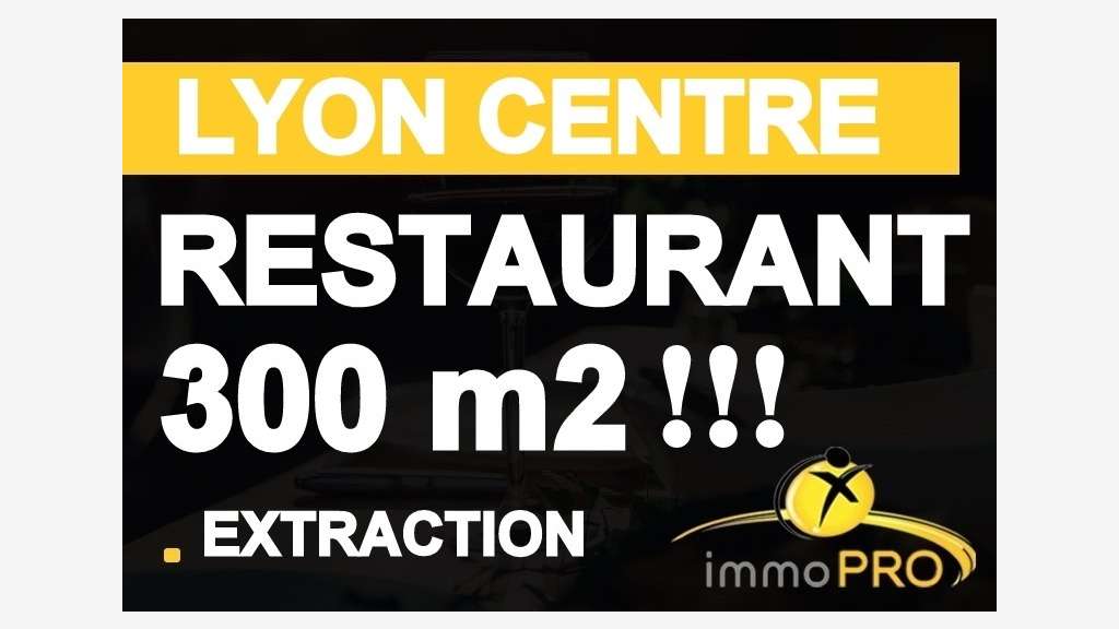Vente restaurant atypique 300m² en Presqu'île Lyon