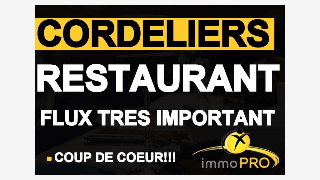 Vente restaurant empl N°1 Presqu'ile Lyon