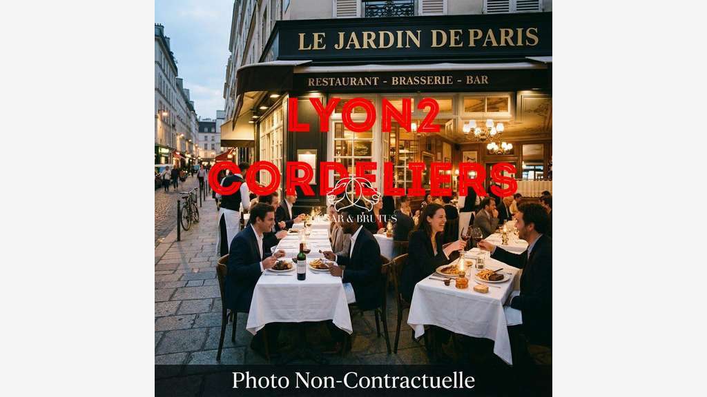 A vendre FDC restaurant à Lyon 69002 Cordeliers