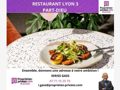 Cède restaurant 94 couverts terrasse Lyon 69003