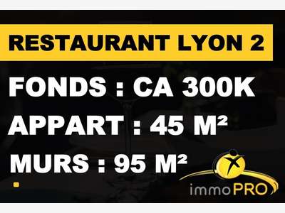 Vente murs et fonds restaurant en presqu'île Lyon