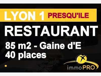 Restaurant de charme clé en main Presqu'Ile 69001