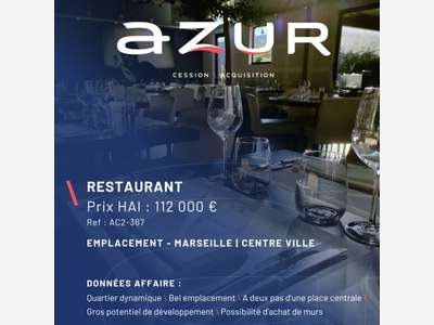 VENTE Restaurant dans quartier dynamique Marseille